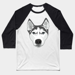 Husky Dog Baseball T-Shirt